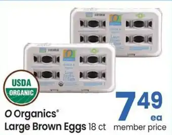 Safeway O Organics Large Brown Eggs offer