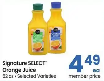 Safeway Signature SELECT Orange Juice offer