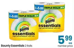 Safeway Bounty Essentials 2 Rolls offer