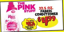 Ollie's THE PINK STUFF 32.5 OZ. FABRIC CONDITIONER offer