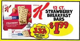 Ollie's K STRAWBERRY BREAKFAST BARS offer