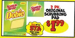 Ollie's Scotch-Brite ORIGINAL SCRUBBING PAD offer