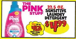 Ollie's THE PINK STUFF 32.5 OZ. SENSITIVE LAUNDRY DETERGENT offer