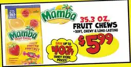 Ollie's Mamba FRUIT CHEWS offer