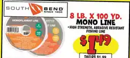 Ollie's SOUTH BEND 8 LB. X 100 YD. MONO LINE offer