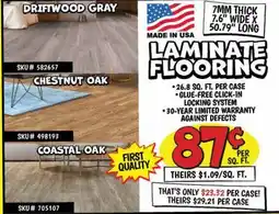 Ollie's LAMINATE FLOORING offer
