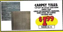 Ollie's CARPET TILES offer