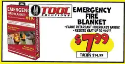 Ollie's EMERGENCY FIRE BLANKET offer