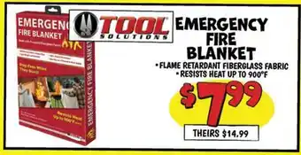 Ollie's EMERGENCY FIRE BLANKET offer
