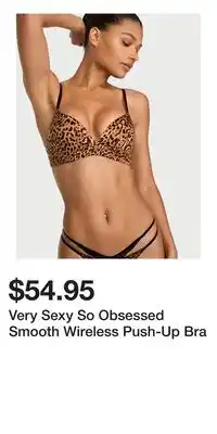 Victoria's Secret Very Sexy So Obsessed Smooth Wireless Push-Up Bra offer