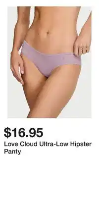 Victoria's Secret Love Cloud Ultra-Low Hipster Panty offer