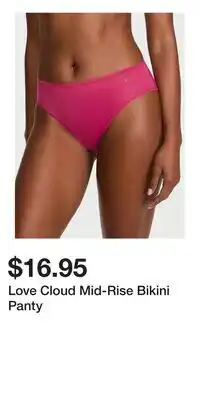 Victoria's Secret Love Cloud Mid-Rise Bikini Panty offer