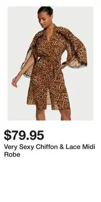 Victoria's Secret Very Sexy Chiffon & Lace Midi Robe offer