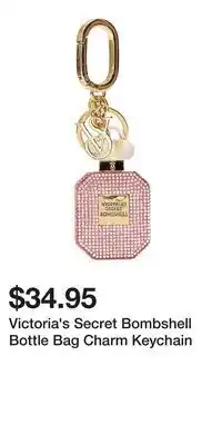 Victoria's Secret Victoria's Secret Bombshell Bottle Bag Charm Keychain offer