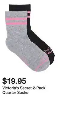 Victoria's Secret Victoria's Secret 2-Pack Quarter Socks offer