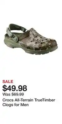 Cabela's Crocs All-Terrain TrueTimber Clogs for Men offer