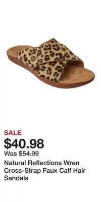 Cabela's Natural Reflections Wren Cross-Strap Faux Calf Hair Sandals offer