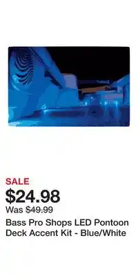 Cabela's Bass Pro Shops LED Pontoon Deck Accent Kit - Blue/White offer