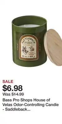 Cabela's Bass Pro Shops House of Velas Odor-Controlling Candle - Saddleback Pine offer