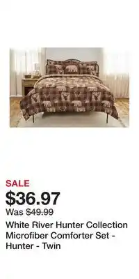 Cabela's White River Hunter Collection Microfiber Comforter Set - Hunter - Twin offer