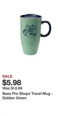 Cabela's Bass Pro Shops Travel Mug - Golden Green offer