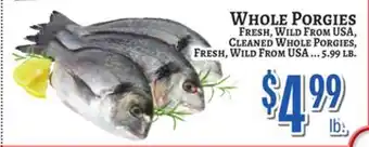 Trade Fair Supermarket WHOLE PORGIES offer
