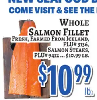 Trade Fair Supermarket WHOLE SALMON FILLET offer