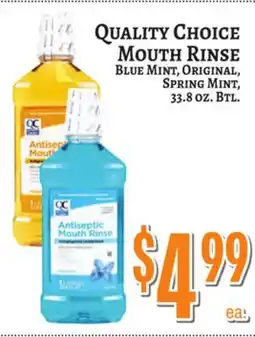 Trade Fair Supermarket QUALITY CHOICE MOUTH RINSE offer