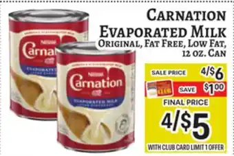 Trade Fair Supermarket CARNATION EVAPORATED MILK offer