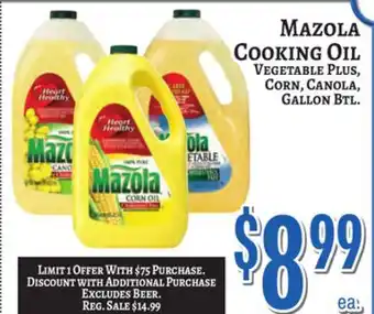 Trade Fair Supermarket MAZOLA COOKING OIL offer