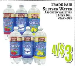 Trade Fair Supermarket TRADE FAIR SELTZER WATER offer