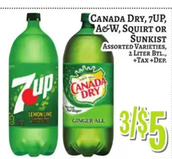 Trade Fair Supermarket CANADA DRY, 7UP, A&W, SQUIRT OR SUNKIST offer