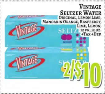 Trade Fair Supermarket VINTAGE SELTZER WATER offer