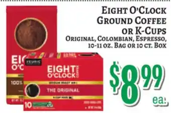 Trade Fair Supermarket Eight O'Clock Ground Coffee OR K-Cups offer