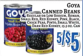 Trade Fair Supermarket Goya CANNED BEANS offer