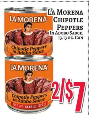 Trade Fair Supermarket LA MORENA CHIPOTLE PEPPERS IN Adobo Sauce offer
