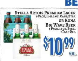 Trade Fair Supermarket STELLA ARTOIS PREMIUM LAGER OR KONA BIG WAVE BEER offer