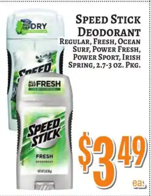 Trade Fair Supermarket SPEED STICK DEODORANT offer