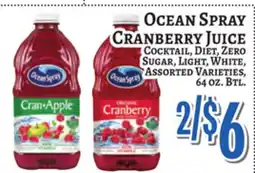 Trade Fair Supermarket OCEAN SPRAY CRANBERRY JUICE offer