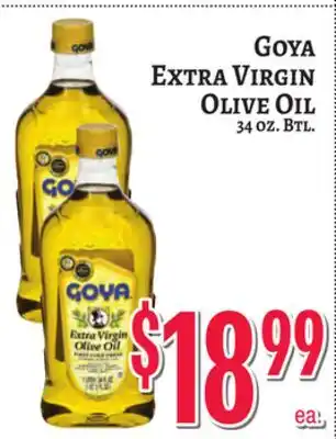 Trade Fair Supermarket GOYA EXTRA VIRGIN OLIVE OIL offer