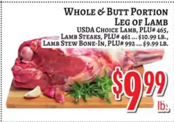 Trade Fair Supermarket WHOLE & BUTT PORTION LEG OF LAMB offer