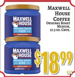 Trade Fair Supermarket MAXWELL HOUSE COFFEE offer