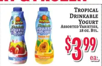 Trade Fair Supermarket TROPICAL DRINKABLE YOGURT offer