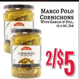 Trade Fair Supermarket MARCO POLO CORNICHONS With GARLIC & DILL offer