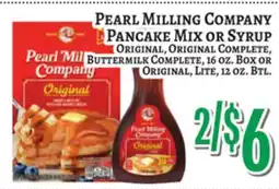 Trade Fair Supermarket PEARL MILLING COMPANY PANCAKE MIX OR SYRUP offer