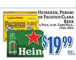 Trade Fair Supermarket Heineken, Peroni OR Pacifico Clara Beer offer