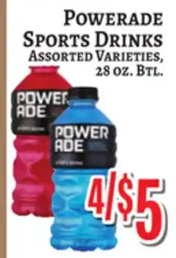 Trade Fair Supermarket POWERADE SPORTS DRINKS offer