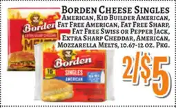 Trade Fair Supermarket BORDEN CHEESE SINGLES offer