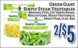 Trade Fair Supermarket GREEN GIANT SIMPLY STEAM VEGETABLES offer