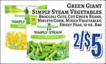 Trade Fair Supermarket GREEN GIANT SIMPLY STEAM VEGETABLES offer